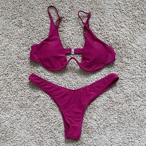 Zaful Push Up Plunge Bathing Suit